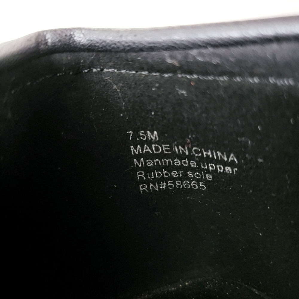 Open Edit Black Loafer Shoes Size 7.5 - Picture 6 of 6